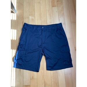 Denali Cargo Shorts Mens 40 Navy Blue Outdoor Hiking Utility Performance Pockets
